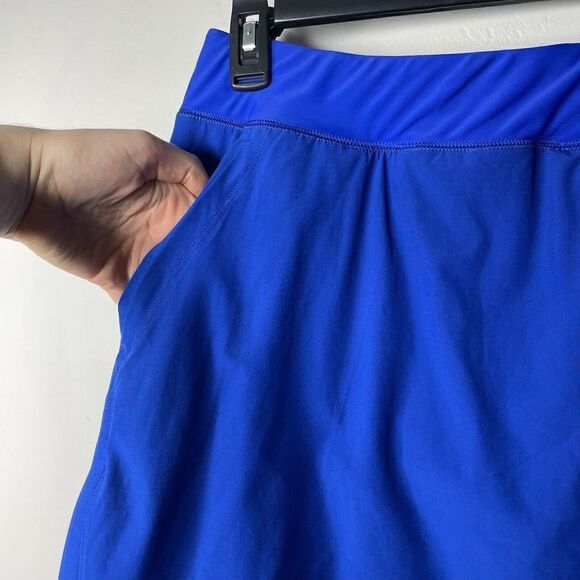 LANDS END Swim Board Skort Womens 2 Electric Blue Skirt NEW Comfort Waist Pocket - Picture 4 of 9